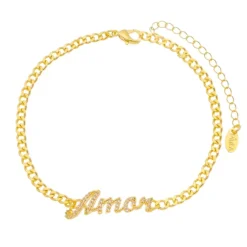 Pulseira Folheada a Ouro 18k Amor
