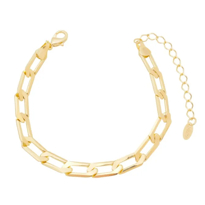 Pulseira Folheada a Ouro 18k Elos Natália