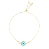 Pulseira Folheada a Ouro 18k Ajuste Olho Grego Avana