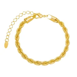 Pulseira Folheada a Ouro 18k Cordão Baiano Priscila