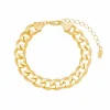 Pulseira Folheada a Ouro 18k Elos Grumet Cami