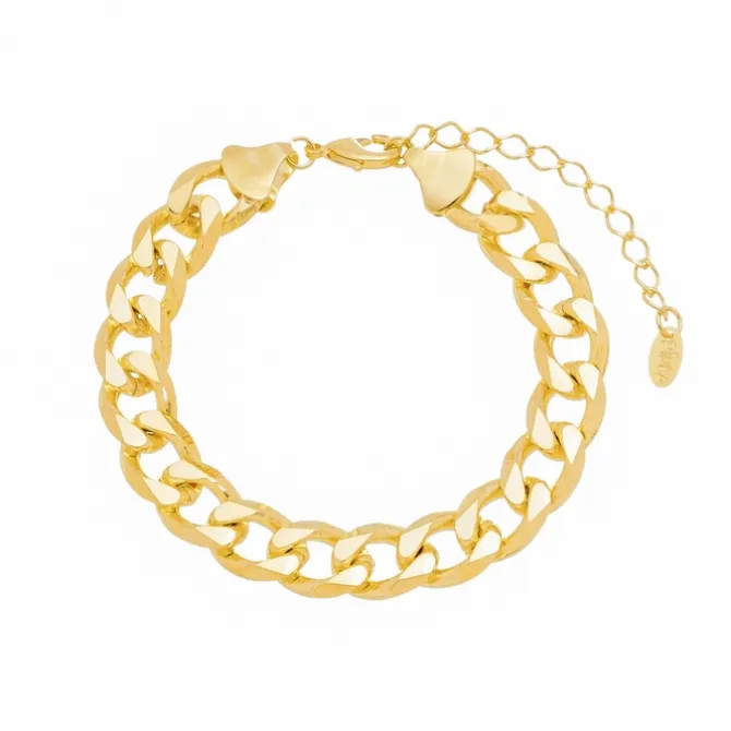 Pulseira Folheada a Ouro 18k Elos Grumet Cami