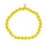 Pulseira Georgina Pedras Naturais Jade Rondel Amarela