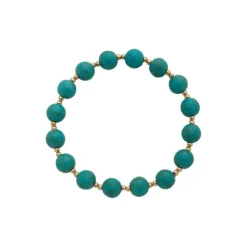 Pulseira Juliana Pedra Howlita Turquesa