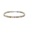 Pulseira Piuka Aimee Zircônias Coloridas Folheada em Ródio Branco