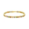 Pulseira Piuka Aimee Zircônias Coloridas Folheada a Ouro 18k
