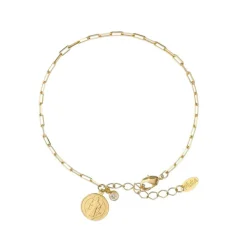 Pulseira São Bento Pingente Folheada a Ouro 18k