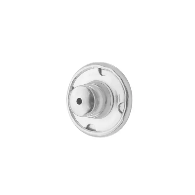 Tarraxa Americana Piuka Folheada em Ródio Branco